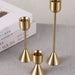 Gold Metal Candle Holder — Aluminium Candlestick for Tables & Events