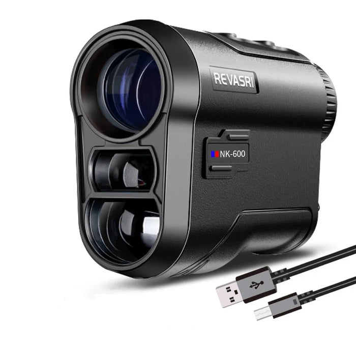 REVASRI Laser Rangefinder — 6x Magnification, Flag‑Lock & Slope, USB‑C Rechargeable (600m / 1000m models)