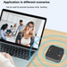 Y23A Wireless Conference Speakerphone — USB & Bluetooth 5.0 Omnidirectional Mic for PC/Laptop