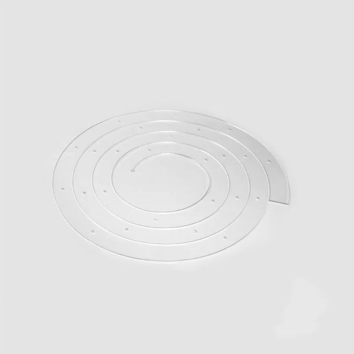 Foldable Acrylic Spiral Cake Stand – Reusable Tiered Display for Weddings & Birthdays