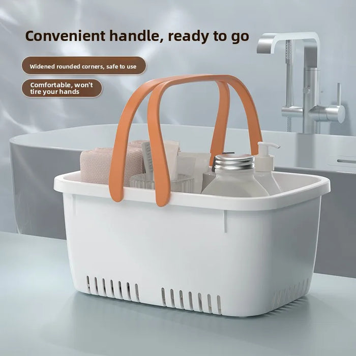 Large Capacity Portable Bath Basket – Handheld Shower Caddy & Bathroom Organiser