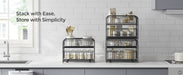 2-Tier Under-Sink Cupboard Organiser with Sliding Basket Drawers, Stackable