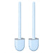 Wall-Mounted Silicone Toilet Brush Set — Easy Install, Long Handle with Portable Holder