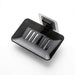 Self‑Adhesive Wall‑Mounted Soap Holder with Drain — Transparent & Colour Options
