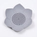 Silicone Lotus Soap Dish with Drain — Single Bathroom Soap Holder