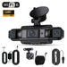 4-Channel Car Dash Cam with Wi‑Fi — FHD 1080p Front, Side & Rear, Night Vision, Hardwire Option