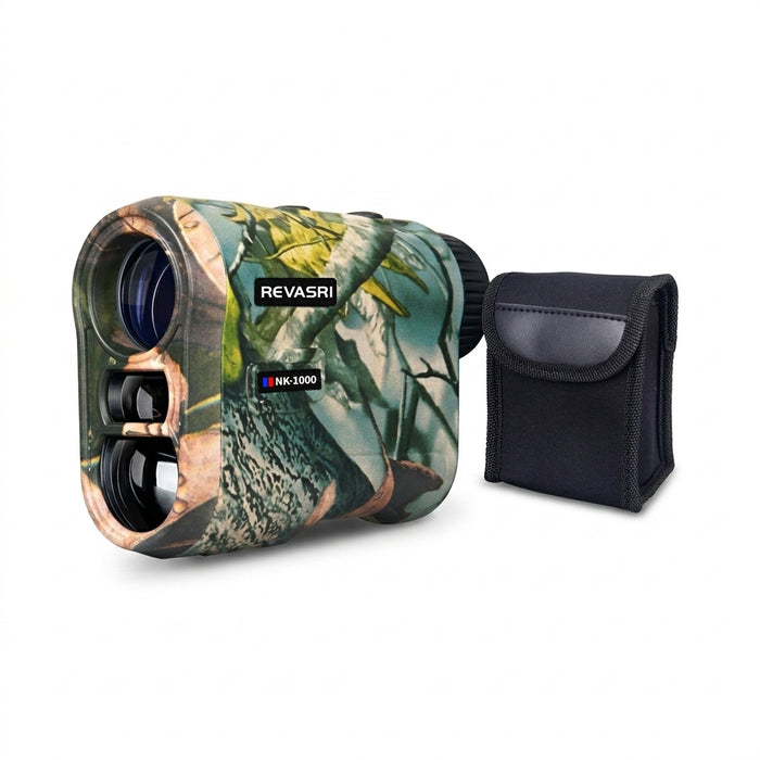 REVASRI Laser Rangefinder — 6x Magnification, Flag‑Lock & Slope, USB‑C Rechargeable (600m / 1000m models)