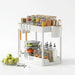 2-Tier Sliding Under-Sink Organiser – Cabinet Basket with Hooks & Hanging Cup