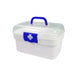 2-Tier Plastic Medicine Box with Handle — Large Capacity First‑Aid Organiser