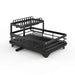 Adjustable Double-Layer Dish & Bowl Drainer – Space-saving Kitchen Rack
