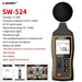 SW-523 / SW-524 Digital Sound Level Meter (30–130 dB) Handheld Noise Meter