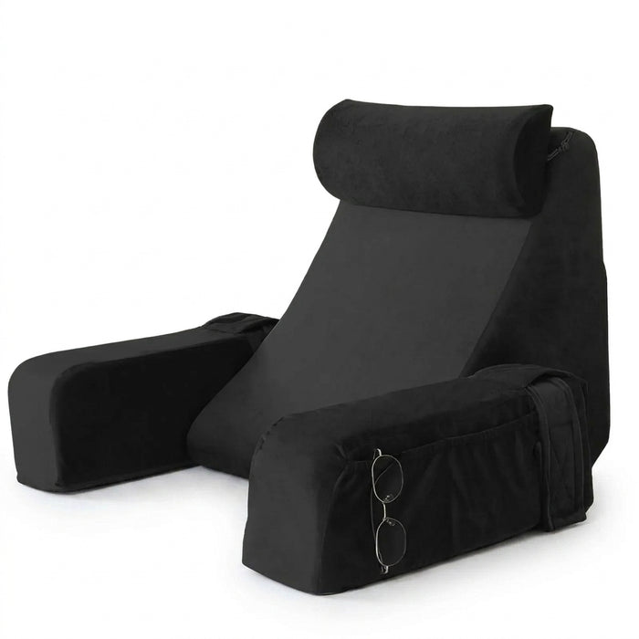 Extra-Large Memory Foam Reading Pillow – Armrest Bed Cushion for Reading, TV & Gaming