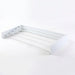 80cm Wall-Mounted Foldable Laundry Rack — 5-Rod White Stainless Steel
