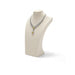 Linen Jewellery Bust Necklace Display Stand — Beige